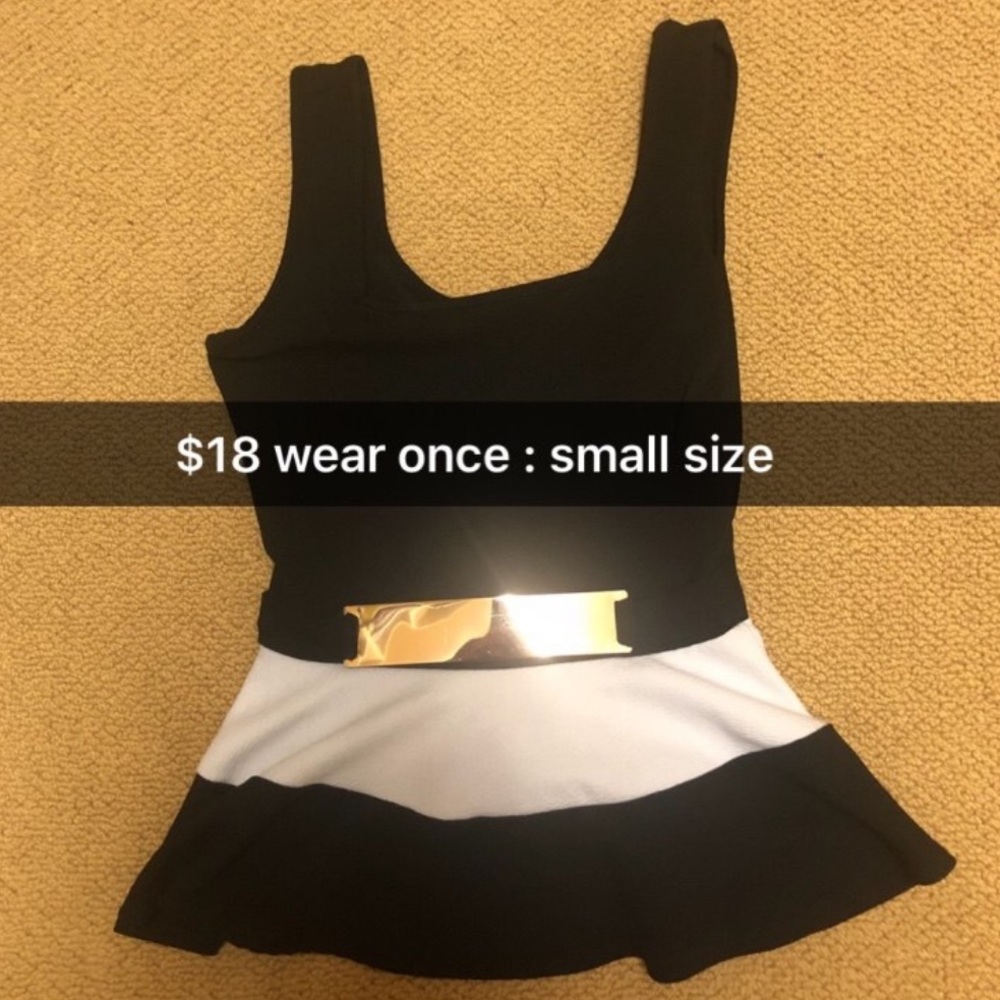 Black and white shirt